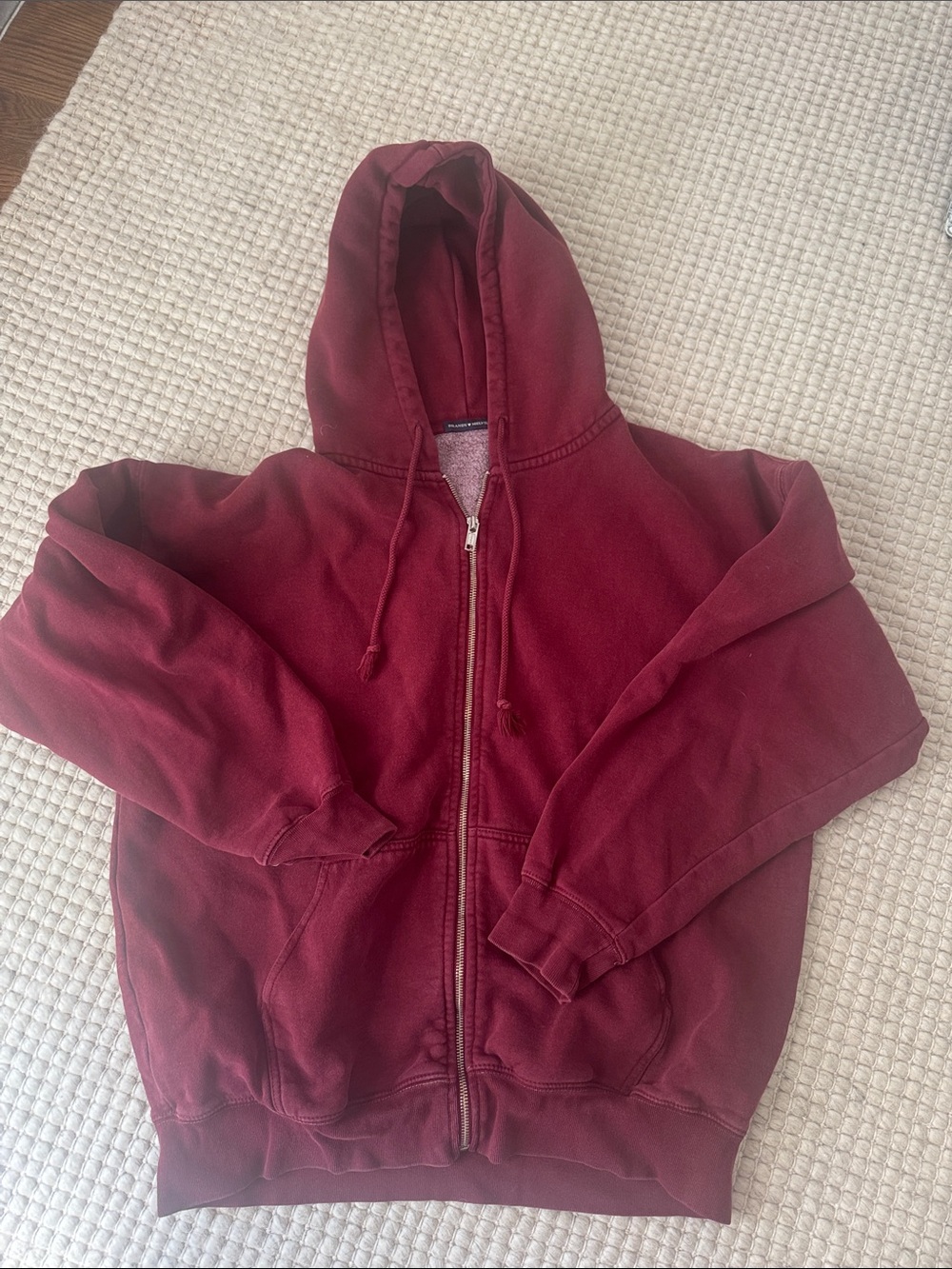 Brandy Melville burgundy hoodie